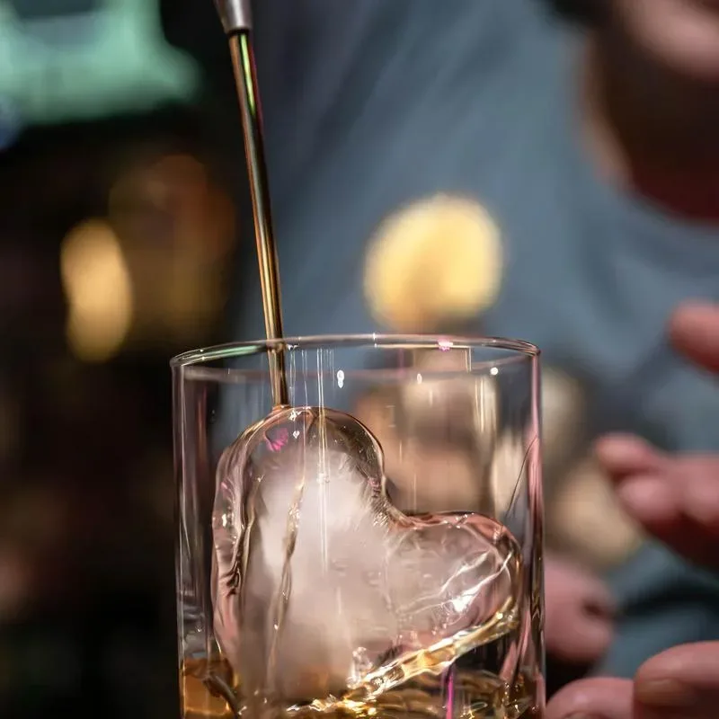 Cocktail being made